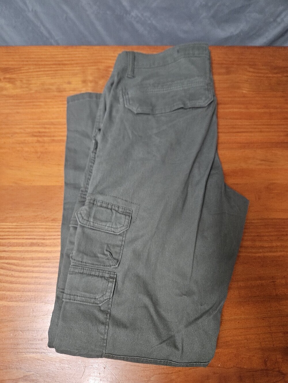 Wrangler Mens Green CargoWork Pants Regular Taper Size 32x32!